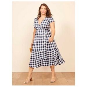 Reformation Calista Midi Wrap Dress